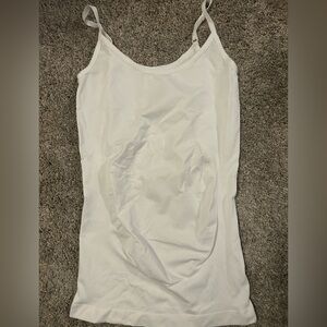 Target Isabel maternity white compression tank size s/m